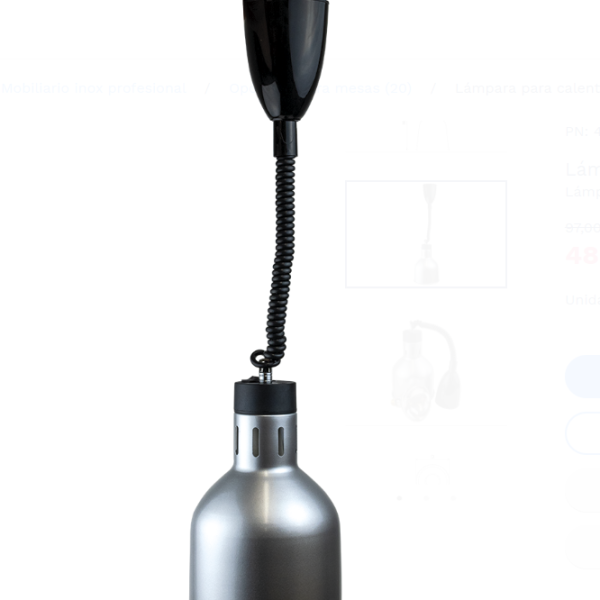 Fricosmos Lámpara para Calentar Platos De Techo Potencia 250 W
