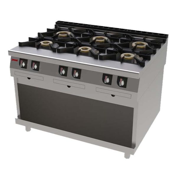 Cocina Jemi 6 Quemadores Modelo T601