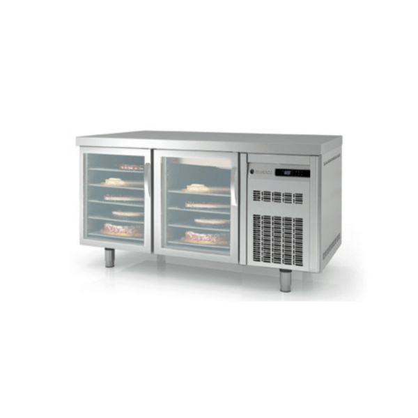 Mesa refrigerada pastelería puertas cristal CORECO MRPV