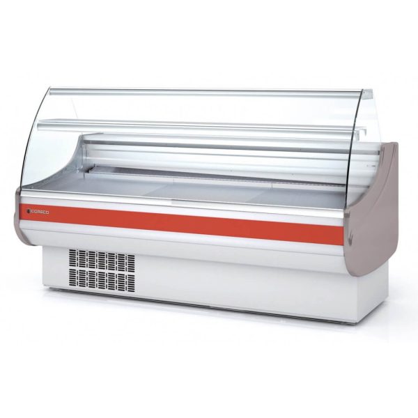 Vitrina expositora refrigerada estática con reserva fondo 80 CORECO CVE-8-C