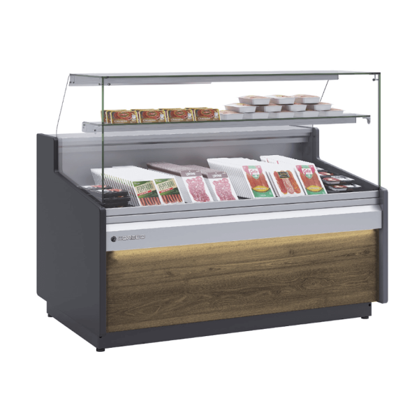 Vitrina refrigerada con reserva fondo 96 CORECO CVE-9-RC-TF Delicatessen