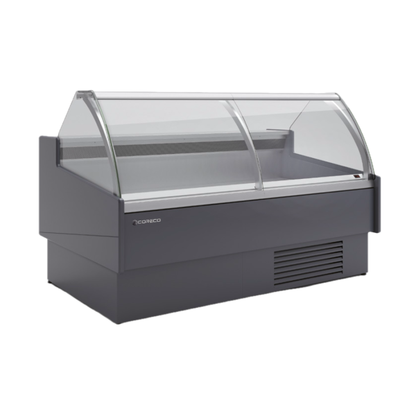 Vitrina refrigerada cristal curvo fondo 122 CORECO CVES-12-C-TF