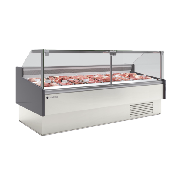 Vitrina refrigerada cristal recto fondo 122 CORECO CVES-12-RR-TF