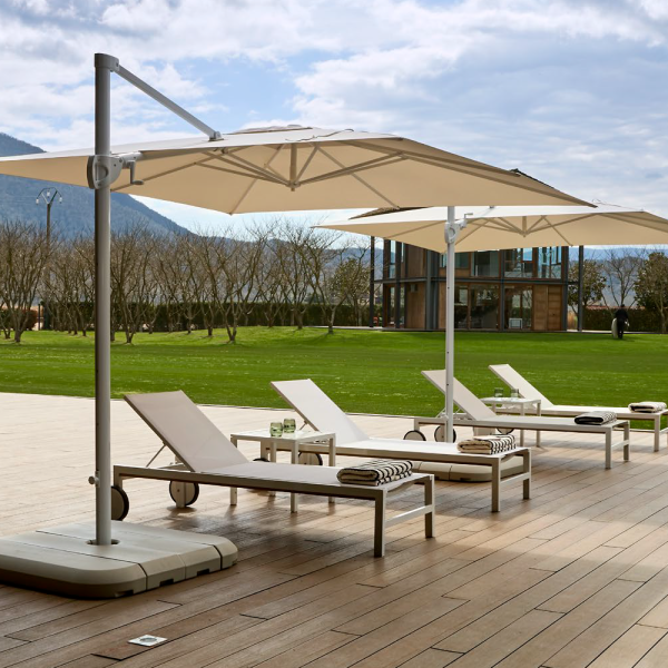 Garbar Parasol Lateral Mallorca 3x3m apertura manivela 06726